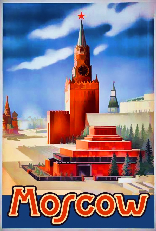 Imperial Airways travel poster for Moscow  Print